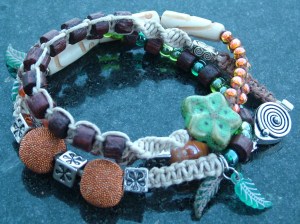 Handmade Boho Macramé Wrap Bracelet