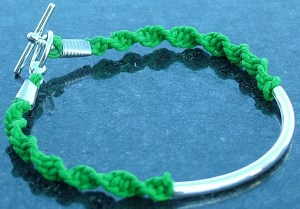 Lyme Disease Awareness Bracelet with Spirochete Design