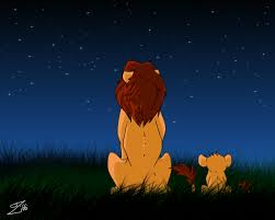 animals looking to the stars