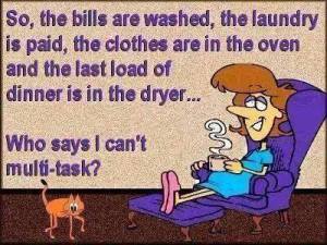 Multitasking cartoon