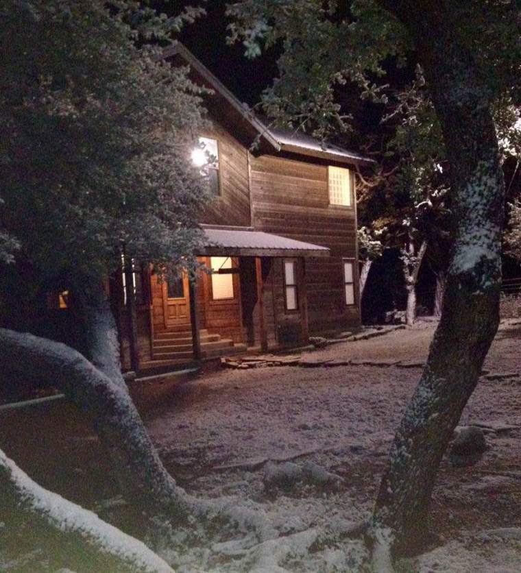 winter, texas, scene, snow, through the trees, wood shingles, Christmas, remembering, memories